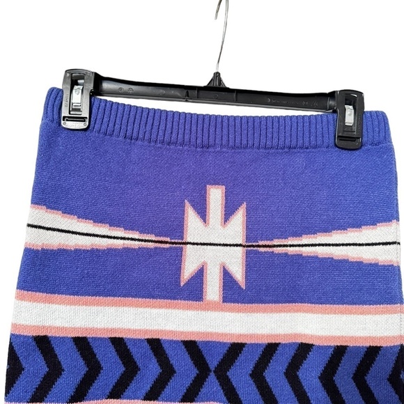 Cotton Emporium Tribal Print Sweater Skirt M - Picture 3 of 4